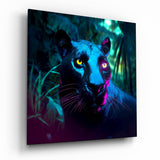 Panther || Designer -Sammlung Glasbild