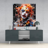 Clown Glass Wall Art