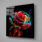 Rose Glass Wall Art