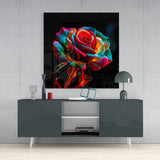 Rose Glass Wall Art