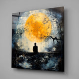 Night And Moonlight Glass Wall Art