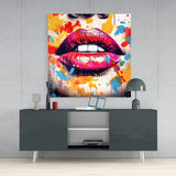 Retro Lip Glass Wall Art