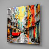 Tram Glass Wall Art