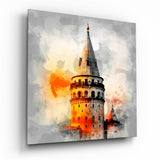 Galata Tower Glass Wall Art