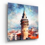 Galata -Turm Glasbild