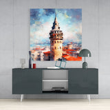 Galata Tower Glass Wall Art