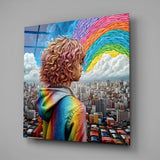 Rainbow Dreams Glass Wall Art