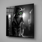 Catspector Glass Wall Art|| Designer's Collection