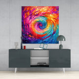 Colorful Hole Glass Wall Art|| Designer's Collection