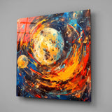 Space Splash Glass Wall Art|| Designer's Collection