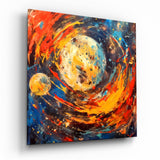 Arte de pared de vidrio de Space Splash || Collezione di designer