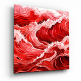 Arte de pared de vidrio de Onde rosse || Collezione di designer