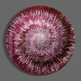 Ruby Helix Glass Wall Art