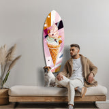 Icecream Dream Glass Wall Art