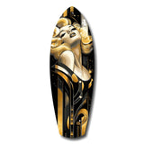 Golden Marilyn Monroe Glass Wall Art