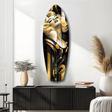 Golden Marilyn Monroe Glass Wall Art