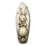 Cute Rabbit Glass Wall Art