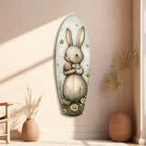 Cute Rabbit Glass Wall Art