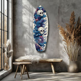 Midnight Skull Nocturnal Shadows Glass Wall Art