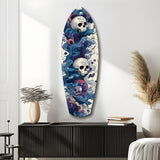 Midnight Skull Nocturnal Shadows Glass Wall Art