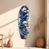 Midnight Skull Nocturnal Shadows Glass Wall Art