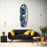 Midnight Skull Nocturnal Shadows Glass Wall Art