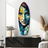 Fragmented Beauty Glass Wall Art