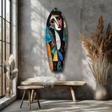 Cubist Muse Glass Wall Art