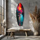 Dark City Glass Wall Art