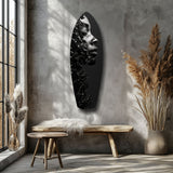 Graphite Glass Wall Art