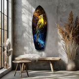 Yellow Bird Glass Wall Art