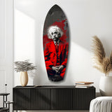 Einstein Mood V2 Glass Wall Art