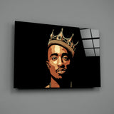 Tupac Shakur Glass Wall Art