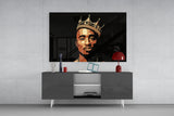 Tupac Shakur Glass Wall Art