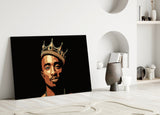 Tupac Shakur Glass Wall Art