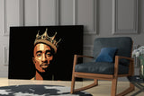 Tupac Shakur Glass Wall Art