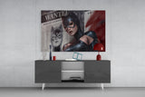 Cat Woman Glass Wall Art