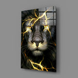 Lion Glass Wall Art