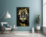 Lion Glass Wall Art