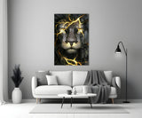 Lion Glass Wall Art