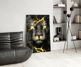 Lion Glass Wall Art