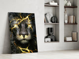 Lion Glass Wall Art