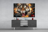 Anger of a Tiger Glass Wall Art