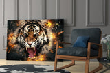 Anger of a Tiger Glass Wall Art