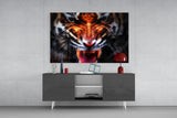 Anger of a Tiger Glass Wall Art