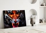 Anger of a Tiger Glass Wall Art