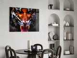 Anger of a Tiger Glass Wall Art