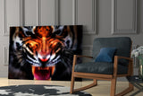 Anger of a Tiger Glass Wall Art