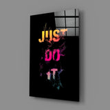 Just Do It Glass Wall Art