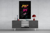 Just Do It Glass Wall Art